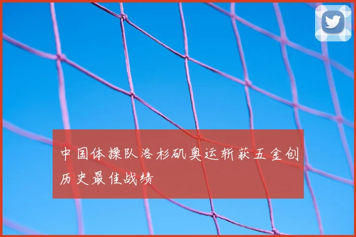 中国体操队洛杉矶奥运斩获五金创历史最佳战绩